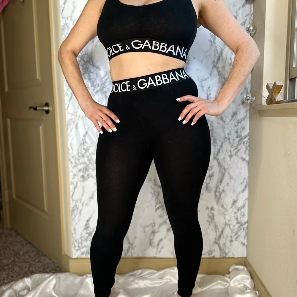 Dolce & Gabbana | Pants & Jumpsuits | Dolce Gabbana Black Logo